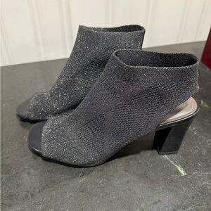 Elegant Black Women's Heeled Sandals